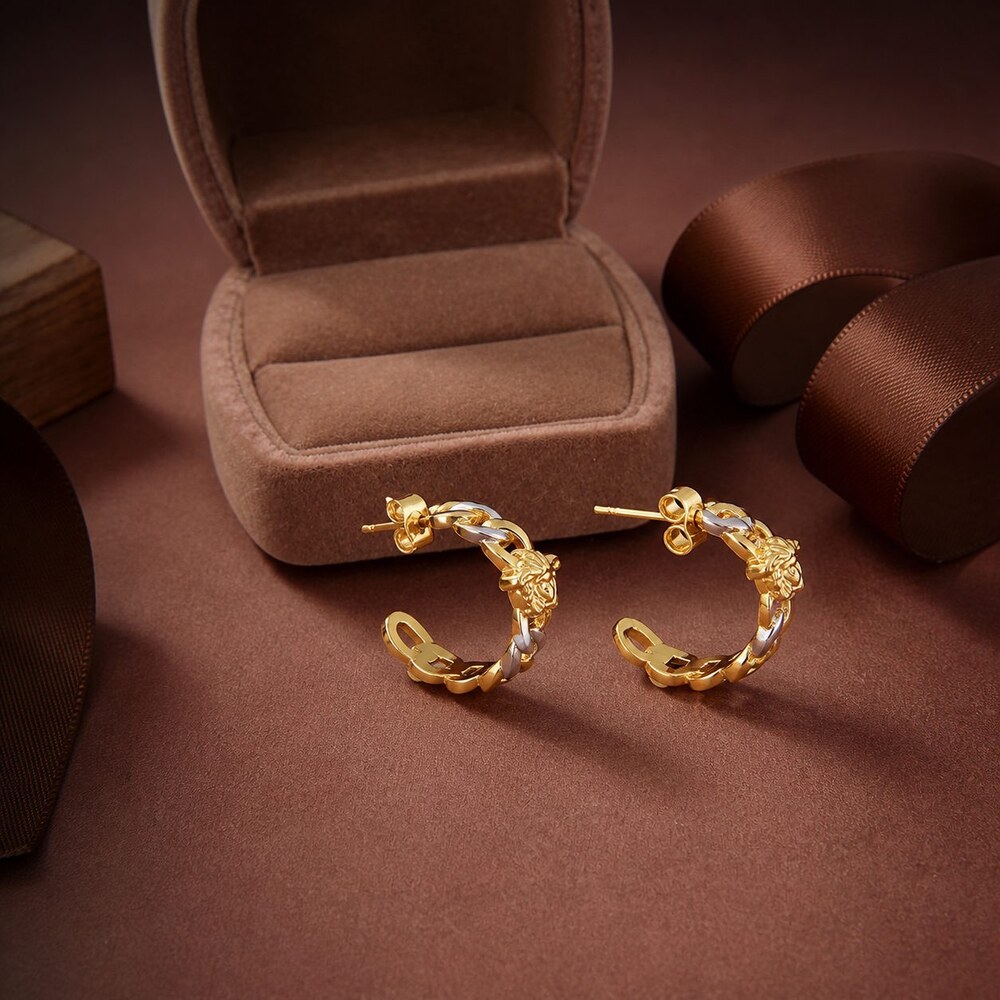 Versace Bold Statement Earrings Style 1 | New with Box - Picture 6 of 9
